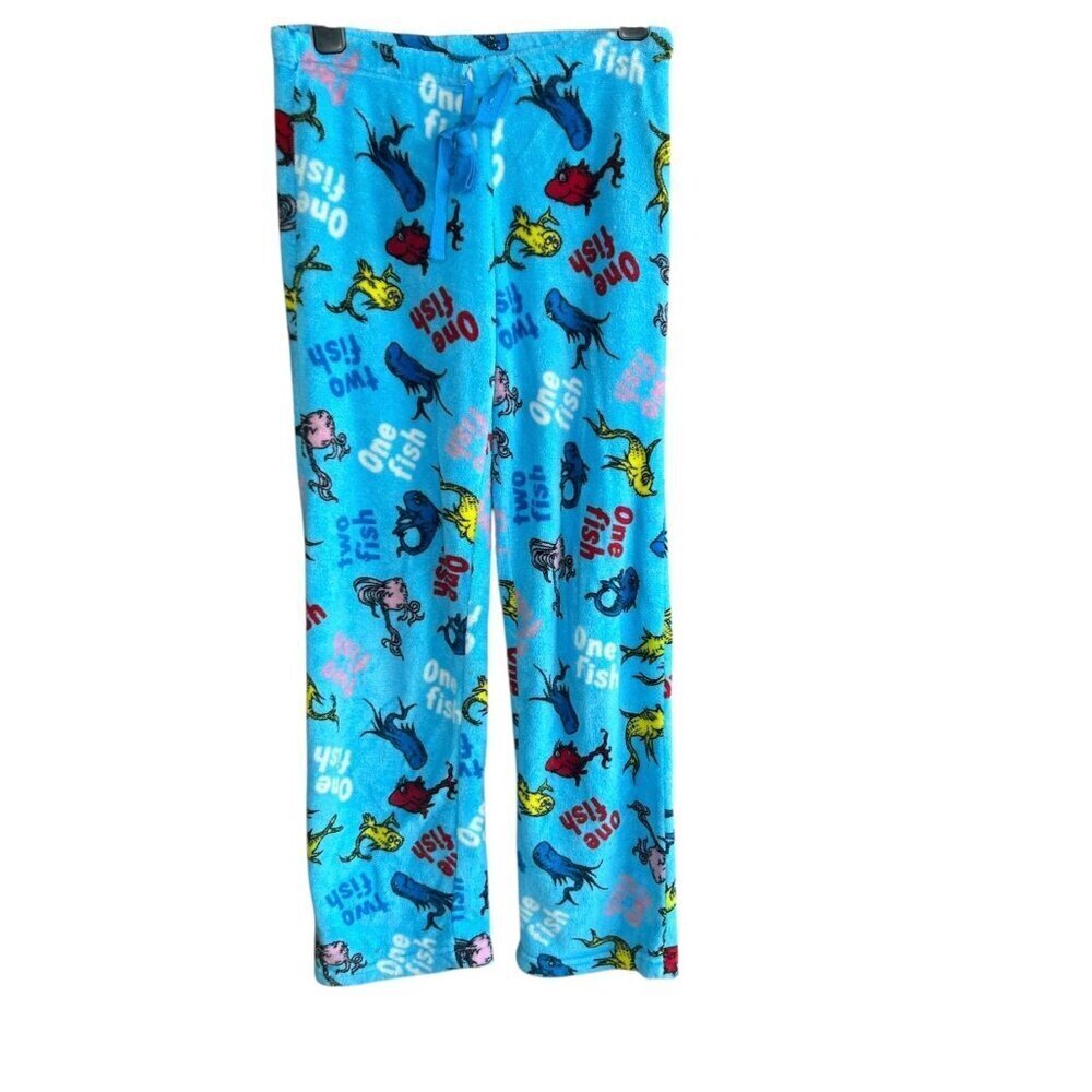 Dr. Seuss "One Fish, Two Fish, Red Fish, Blue Fish" Lounge Pajama Pants Size S